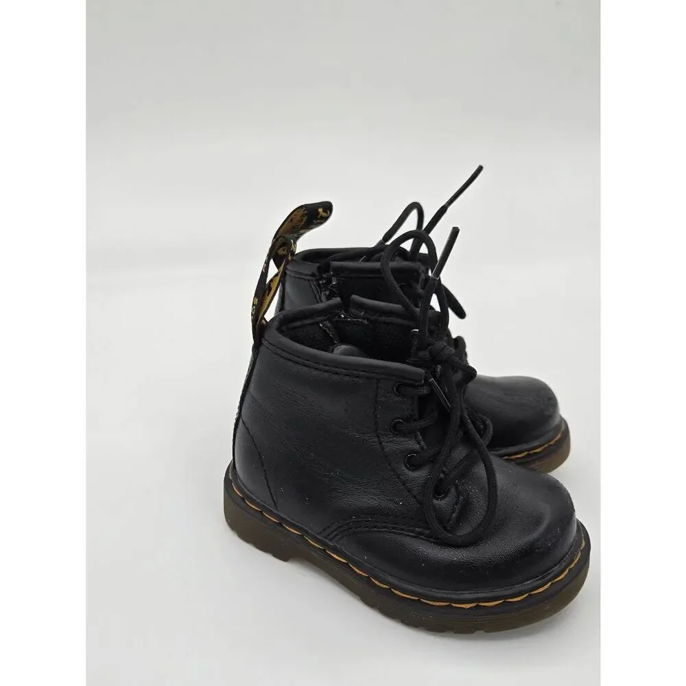 Dr Martens Toddler 1460 Black Boots Size 5